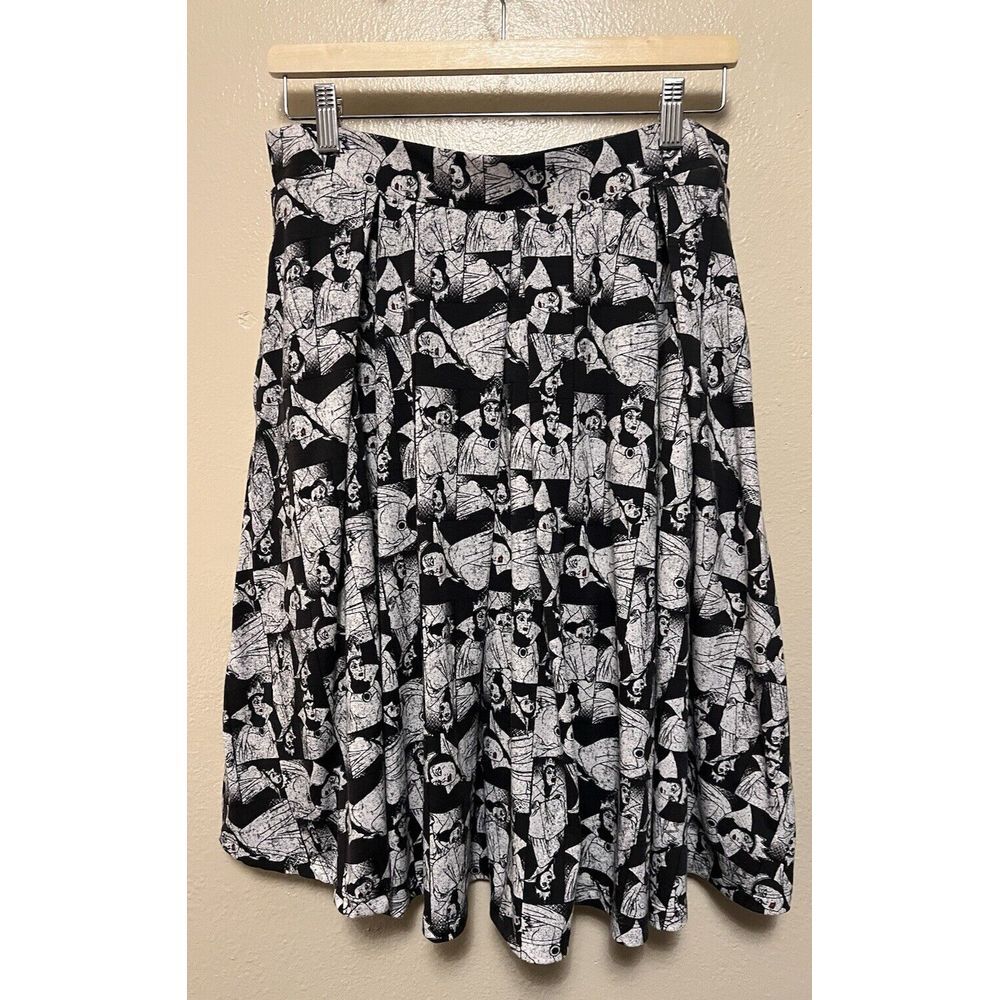 Disney Maleficent Lularoe Skirt All Over Print Full Circle Pockets Womens Size L